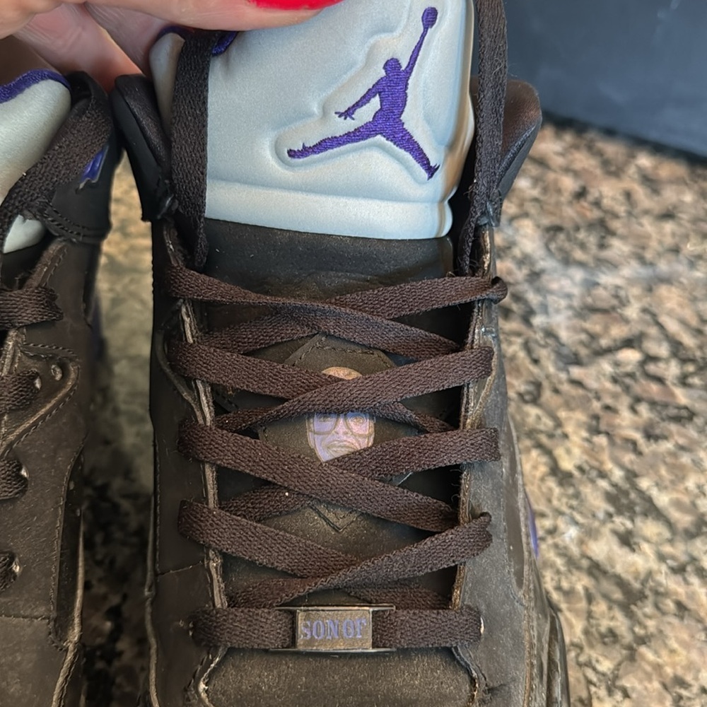 Air Jordan son of mars grape ice Black and Purple Sneakers vintage 11 - Picture 12 of 13